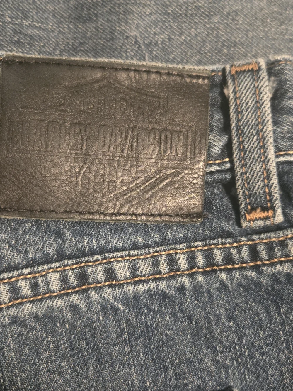 Harley-Davidson Men's Dark Blue Relaxed Jeans